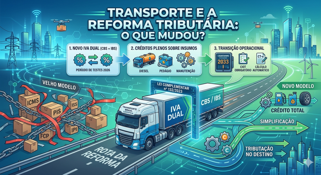 Transportadora não informar IBS e CBS no CT-e já pode gerar multa a partir de abril de 2026