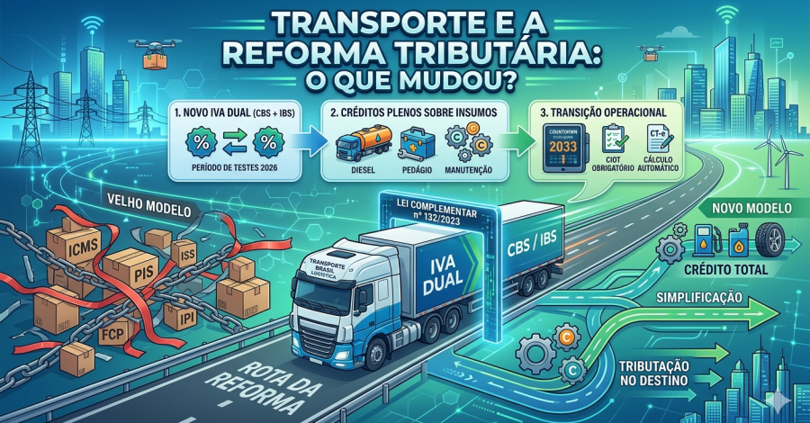 Transportadora não informar IBS e CBS no CT-e já pode gerar multa a partir de abril de 2026